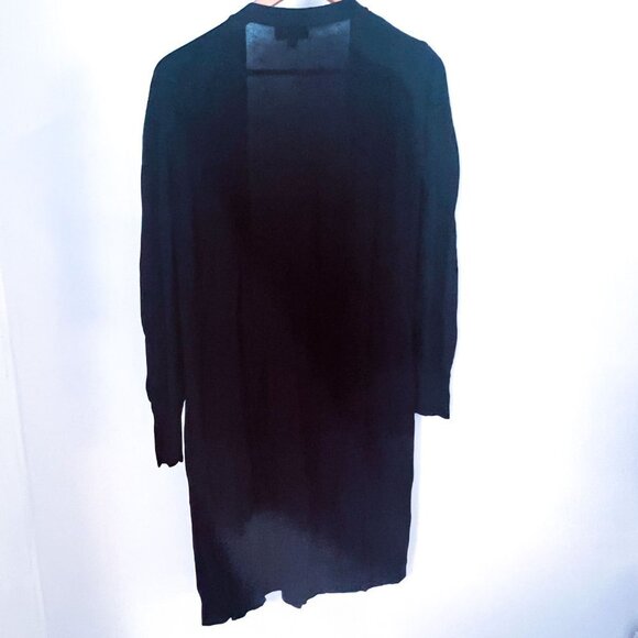 Joseph A Open Front Black Cardigan Size Medium - Picture 2 of 8